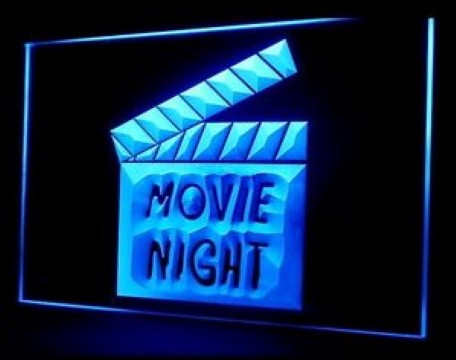 Movie Night LED Neon Sign